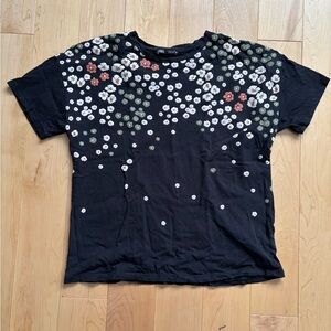 Floral Black Women Shirt
